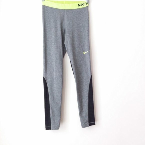 Nike Pro Gray Dri-fit Leggings M - Picture 6 of 9